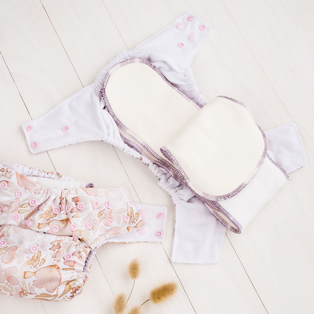 organic cotton and bamboo super absorbent inserts for modern cloth nappies #color_bees-knees