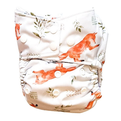orange and white fox print modern cloth nappy #color_foxin-about