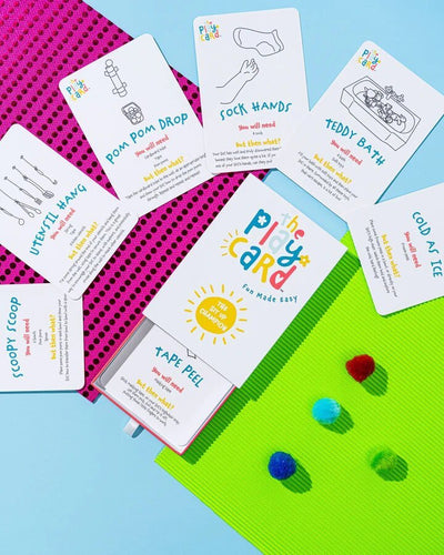 Play cards for babies who can sit up Ella & Maeve
